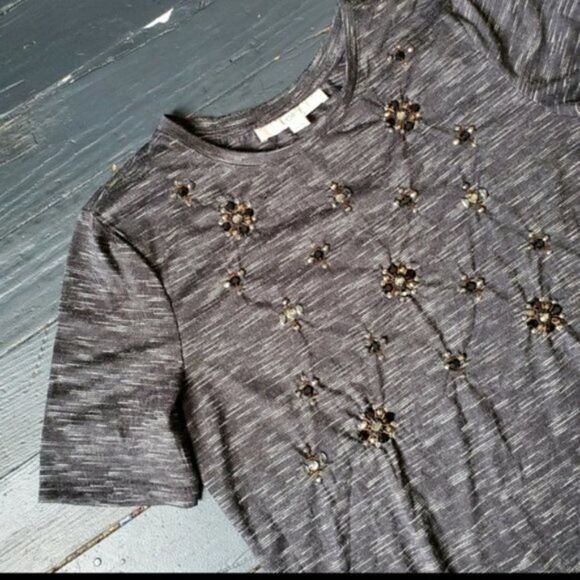 Loft jeweled Grey Shirt - Picture 4 of 7